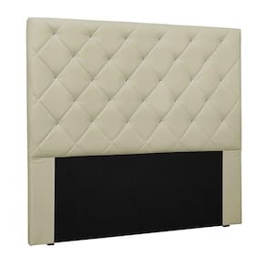 Cabeceira Decorativa Casal 1,40m Pu Marfim