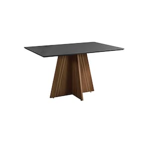 Mesa Retangular Tampo 18mm Cedro/Cinza Dobuê Dublin 80x90x160