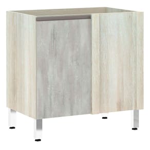 Balcão de Cozinha sem Tampo Canto Reto Luciane 80cm 1 Porta Luci Luciane Móveis