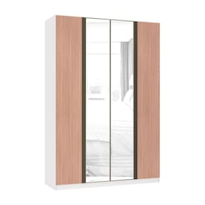 Guarda Roupa 4 Portas 3 Gavetas 159,2 cm com Espelho Prime Luciane Móveis