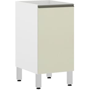 Balcão de Cozinha sem Tampo 40cm 1 Porta Pérola Luciane Móveis