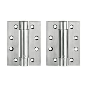 Kit 02 Dobradiças Para Porta De Abrir Com Mola 4x3`` Inox Hafele