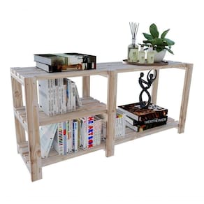 Organizador Aparador Modernas De Maciça Para Varanda 110x50cm