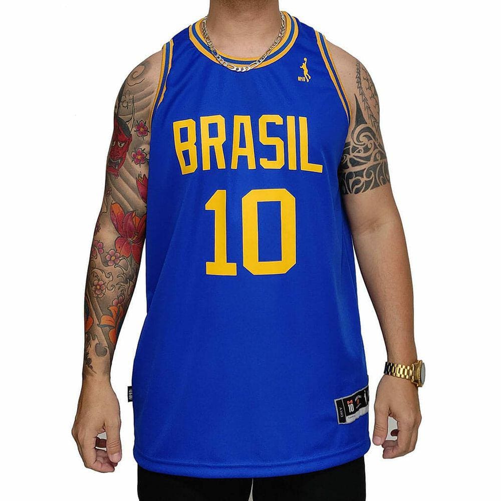 Regata Basquete Masculina M10 Dunk Brasil