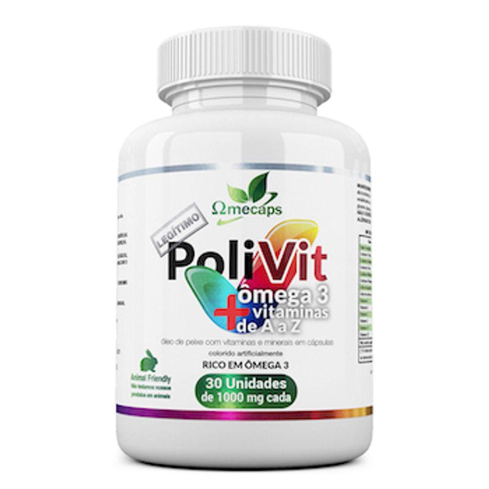 Polivit – Suplemento Vitamínico e Mineral em cápsulas. (30 cápsulas de 1000mg cada)