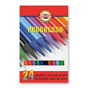 Lápis de Cor Integral Progresso 24 Cores Koh-I-Noor 8756 8758