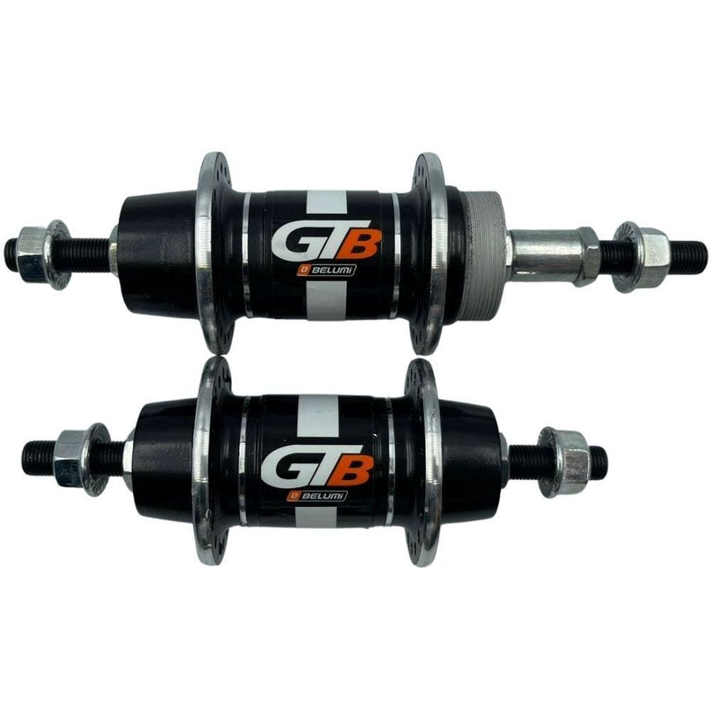 Cubo Par Alumínio 36 Furos Bicicleta Preto