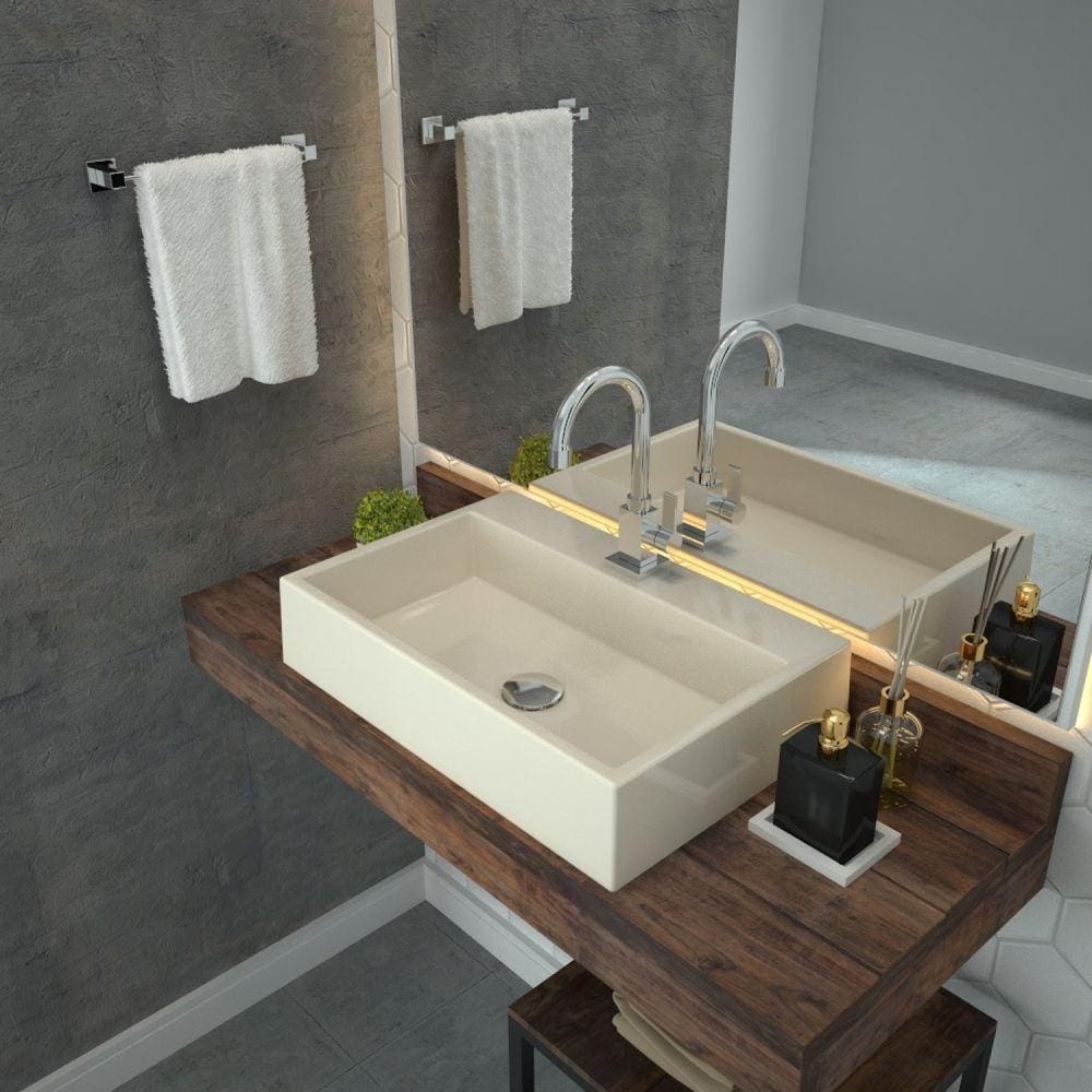 Kit Cuba RT55 com Torneira Luxo 1195 e Válvula Click 1 Polegada G Compace Bege
