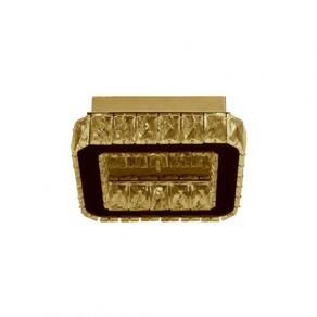 Plafon LED Quadrado 14W Tokyo TKYG252514W4KQDPF Bronzearte Gold