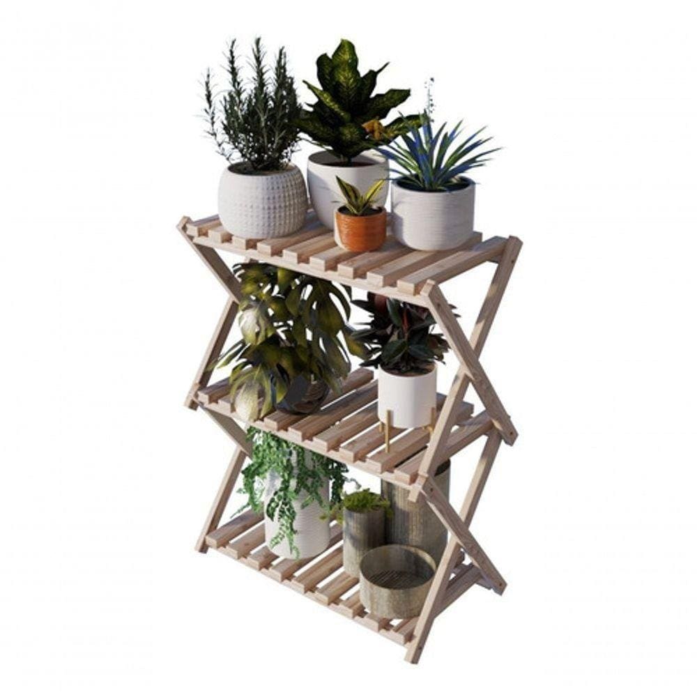 Expositor De Plantas E Suculentas Design Sanfona Portatíl