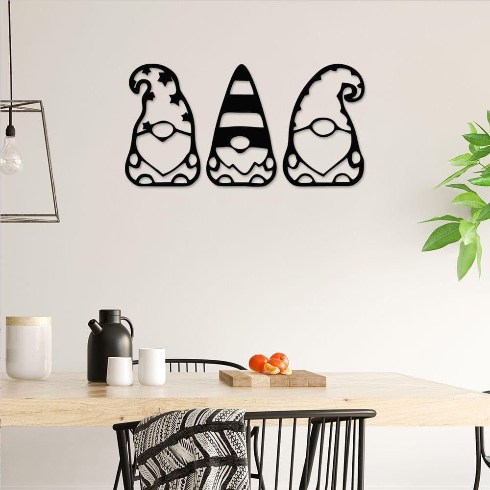 Placa Decorativa Gnomos