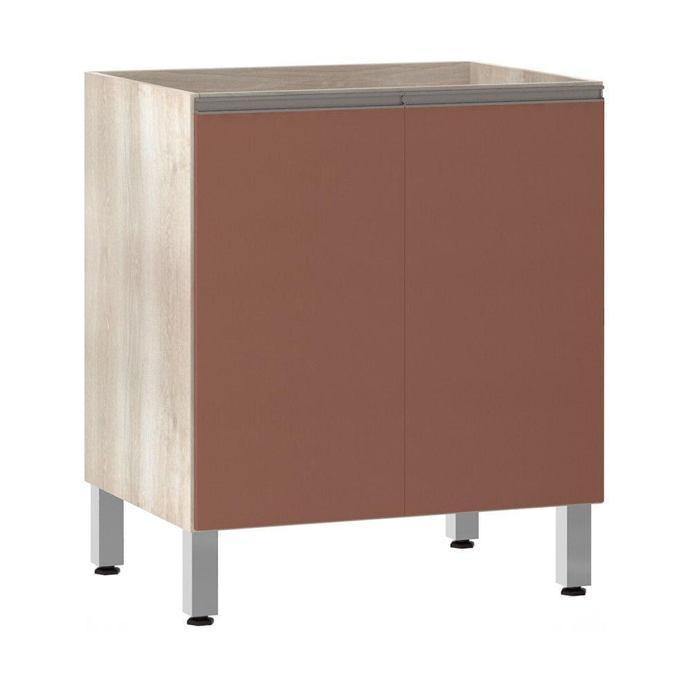 Balcão de Cozinha sem Tampo 70cm 2 Portas Luci Luciane Móveis