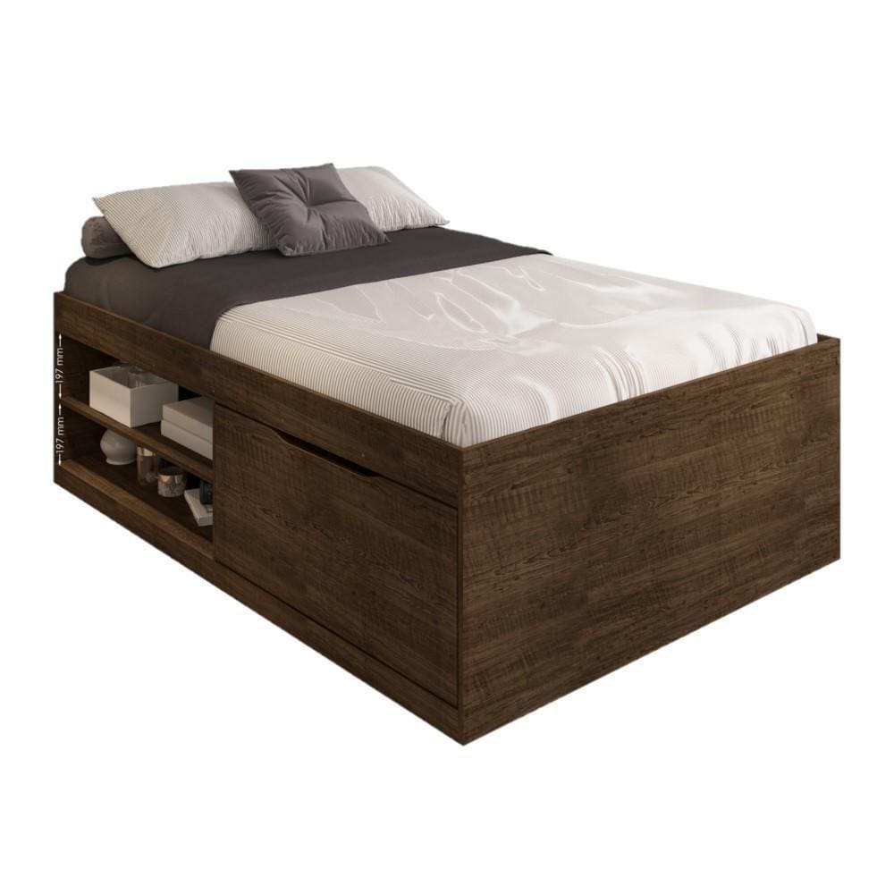 Box Sapateira Vanessa Casal Conforto 1,38x1,88cm Malbec