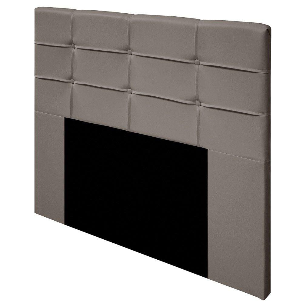 Cabeceira Cama Box 195cm Esmeralda Suede J02 Bege - Mpozenato