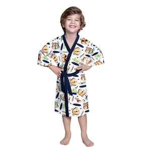 Roupao Felpudo Infantil Quimono Estampado Avengers M Lepper