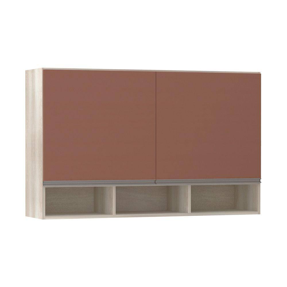 Armário Luciane 120cm 2 Portas com Nicho Luci