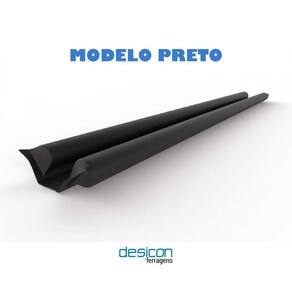 Veda Porta Preto Rolinho 90 Cm Ajustável Para Portas