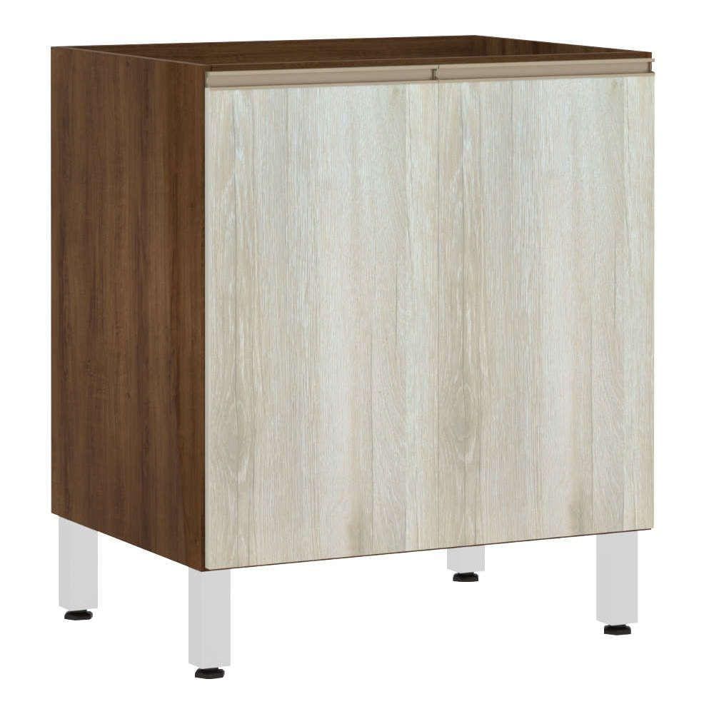 Balcão de Cozinha sem Tampo 70cm 2 Portas Jade Luciane Móveis
