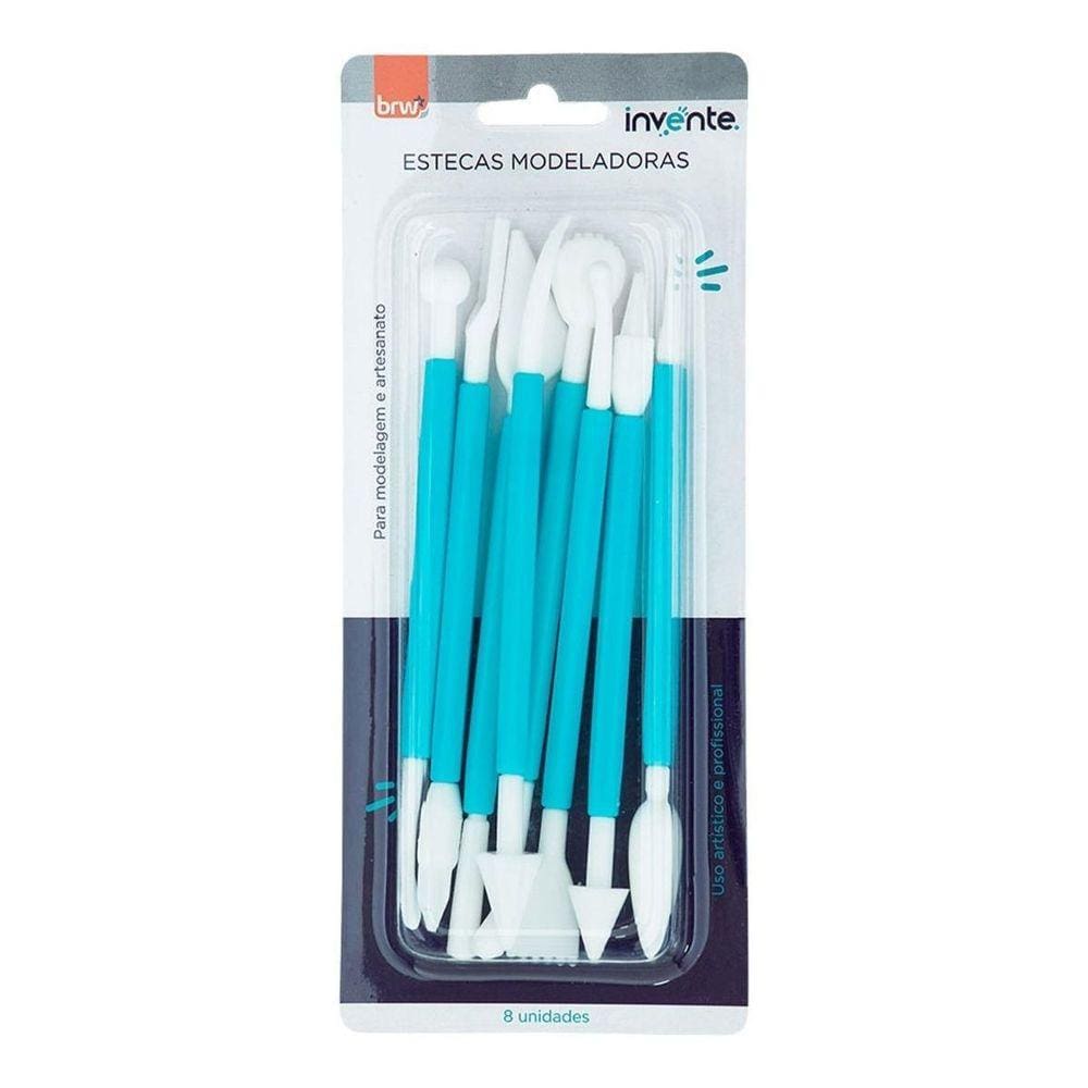Kit Estecas Modeladoras Artesanato Massas Argila Modelagem
