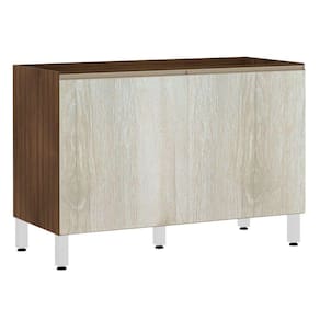 Balcão de Pia sem Tampo para Cozinha 120cm 2 Portas Jade Luciane Móveis