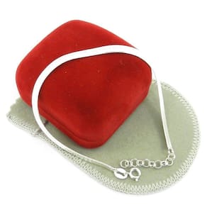 Pulseira Feminina 16/19Cm 3Mm Largura Folheada Prata Pl389