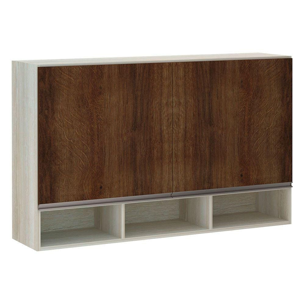 Armário Luciane 120cm 2 Portas com Nicho Luci