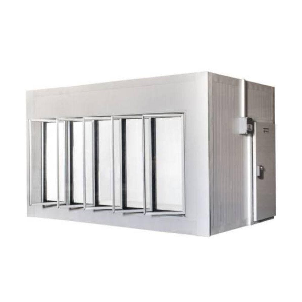 Walk in Cooler Gallant Congelados 5 Portas Vidro com Piso Painel 380V/3F CWCCP-05