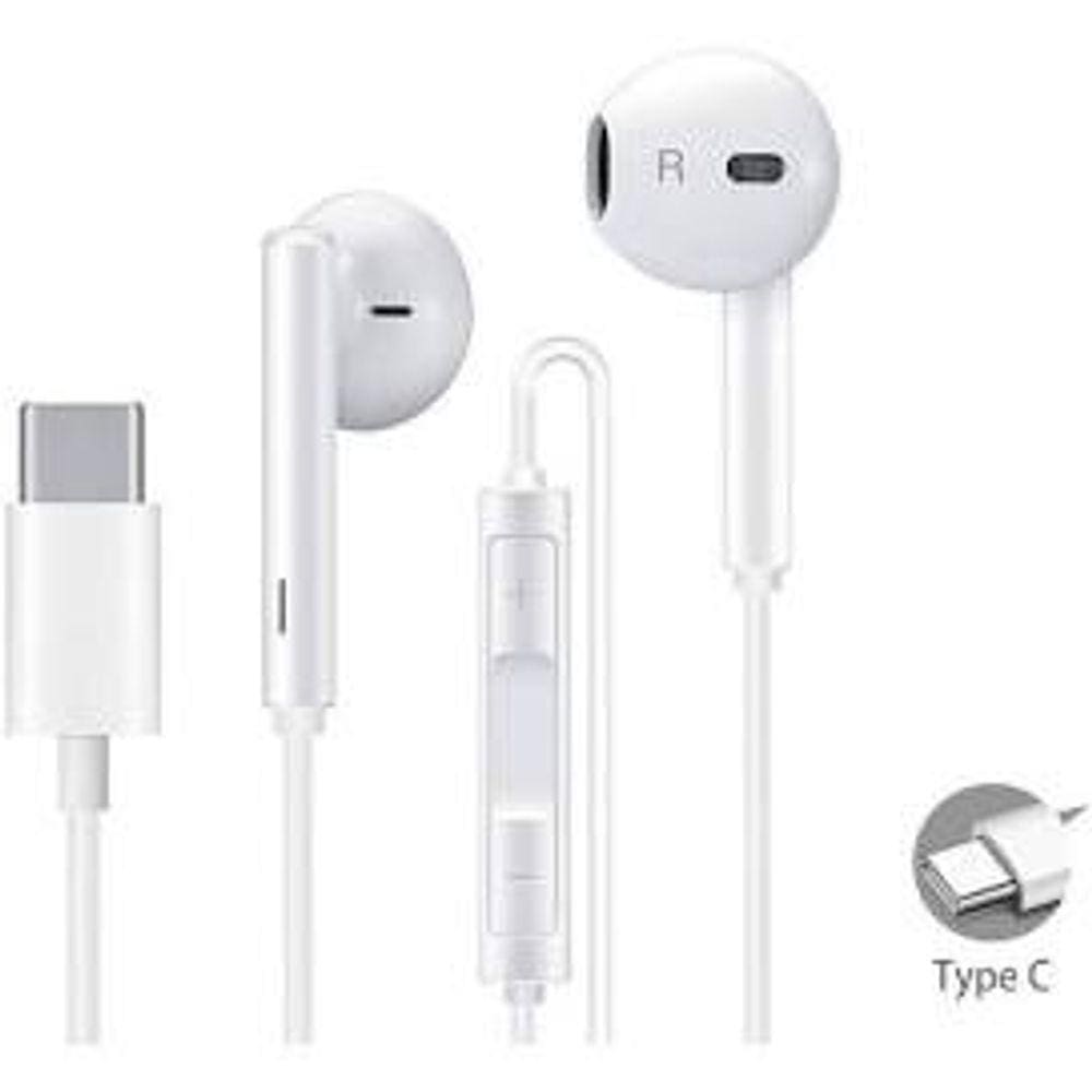 Fone De Ouvido Tipo C Com Microfone
