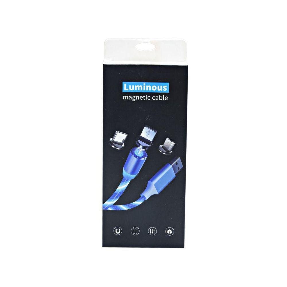 Cabo Magnético Carregador Celular 3 Pontas Cabo Tipo C Usb