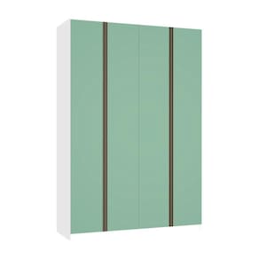 Guarda Roupa 4 Portas 3 Gavetas 159,2 cm Prime Luciane Móveis