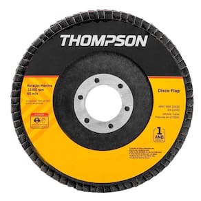 Disco Flap Thompson 4.1/2P G50 - Embalagem com 10 Unidades