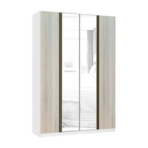 Guarda Roupa 4 Portas 3 Gavetas 159,2 cm com Espelho Prime Luciane Móveis