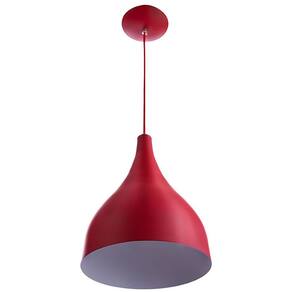 Pendente Milão Pequena Vermelho Sala Cozinha Quarto