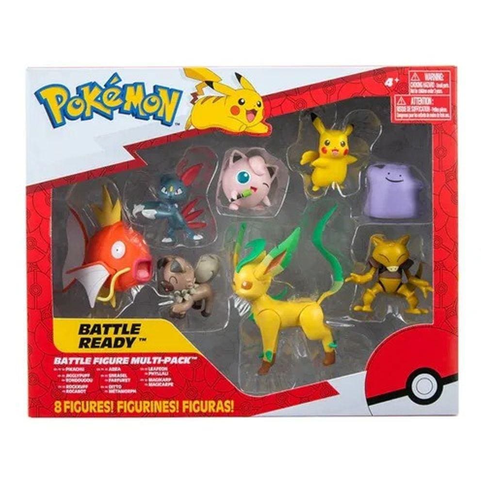 Pokemon Battle Figure Conjunto Com 8 Bonecos Dtc - 4846