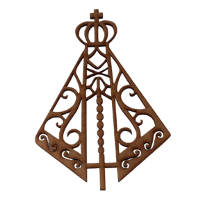 Quadro Decorativo de Santa Nossa Senhora Aparecida 55cmx37cm