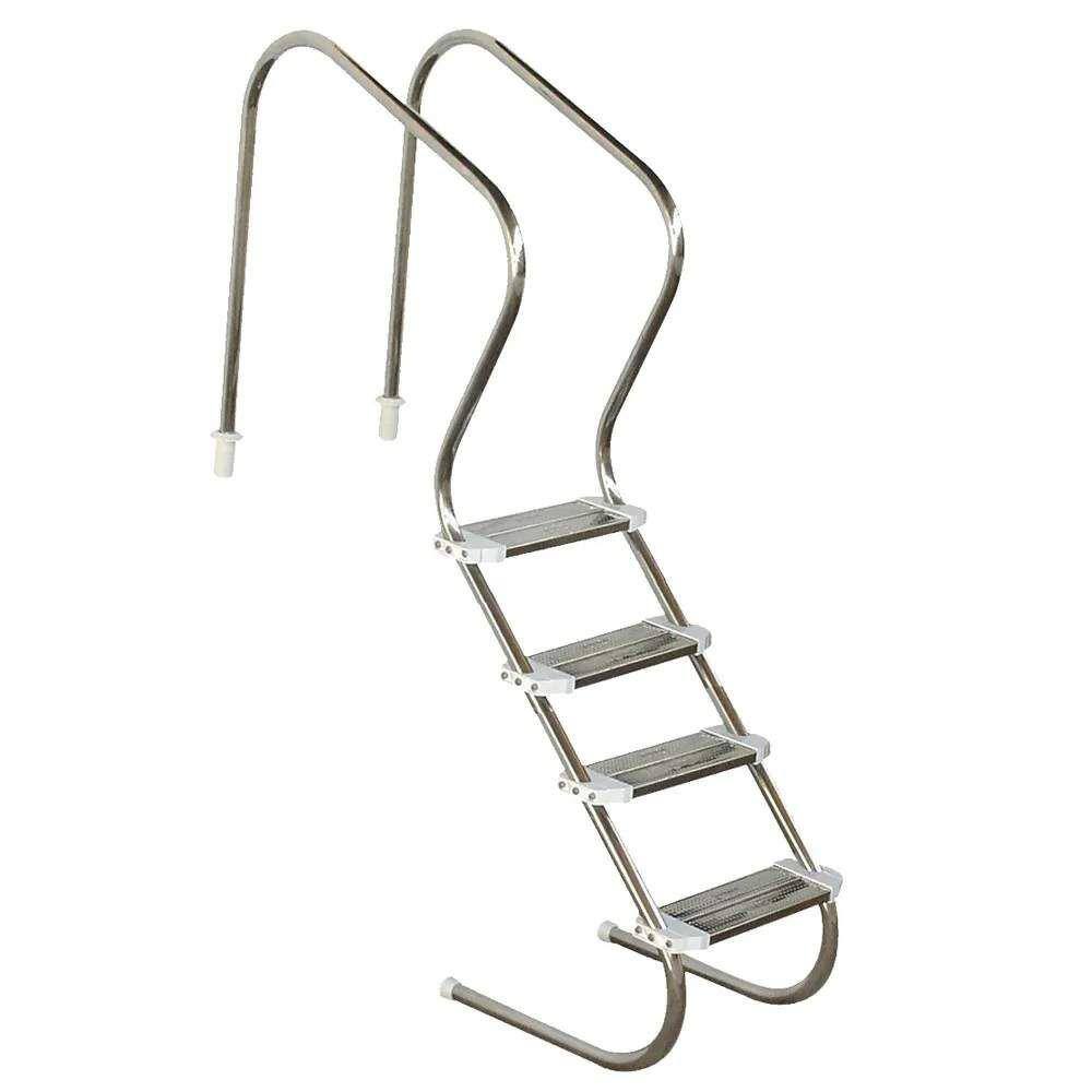 Escada para Piscina Confort 2" com 4 Degraus Duplos em Aço Inox - Sodramar