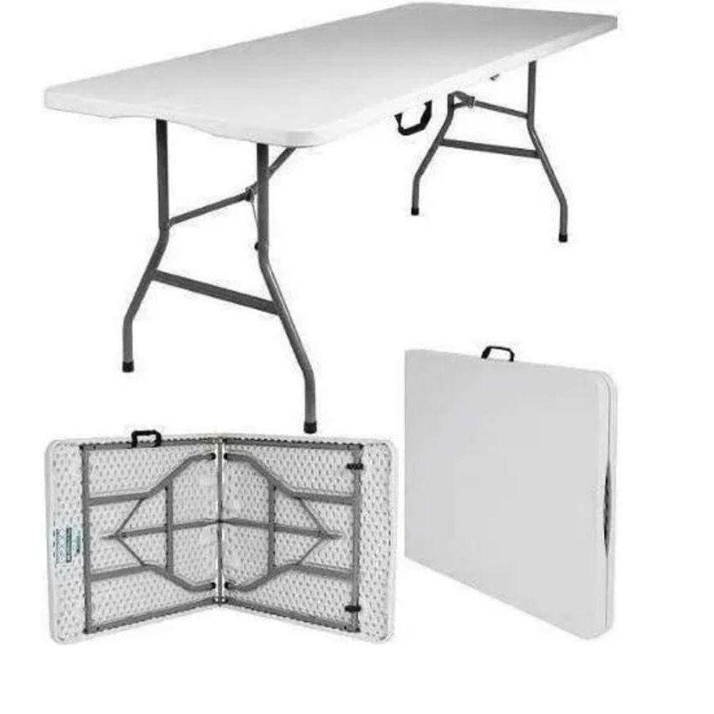 Mesa Maleta Vghome Branca Dobrável 1,80M