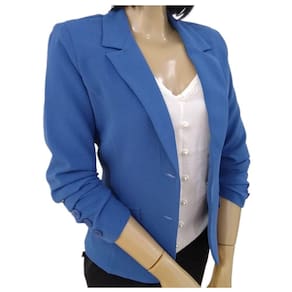 Blazer Feminino Social com Bolsos Alfaiataria