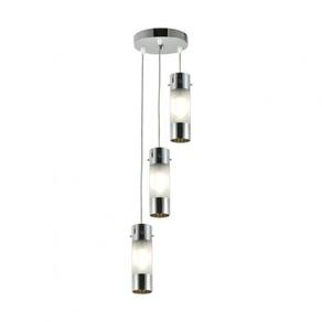 Pendente 1/2 Cromo 15x100cm 3 Luzes Lâmpada G9 Não Inclusas Elegance AXEL0503PDCR Bronzearte Cromo