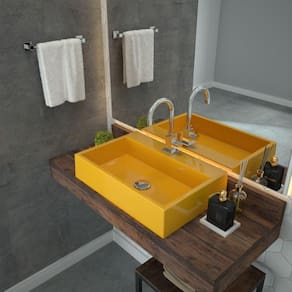 Kit Cuba RT55 com Torneira Luxo 1195 e Válvula Click 1 Polegada G Compace Amarelo