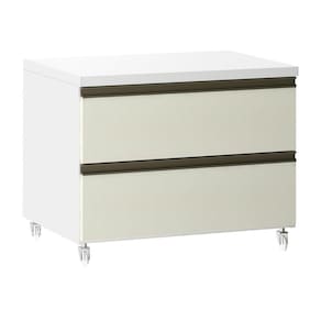 Mesa de Cabeceira 2 Gavetas 60,5 cm Prime Luciane Móveis