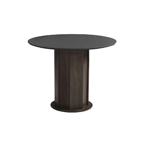 Mesa Redonda Tampo 18mm Castanho/Cinza Turim Dobuê 78x103