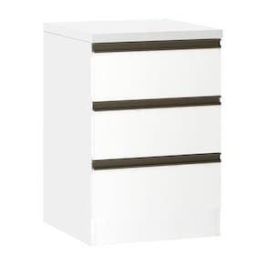 Mesa de Cabeceira 3 Gavetas 40cm Prime Luciane Móveis
