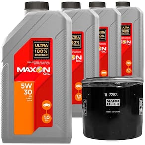 4 Óleo Sintético 5W30 Maxon e Filtro Óleo MANN-FILTER Corola