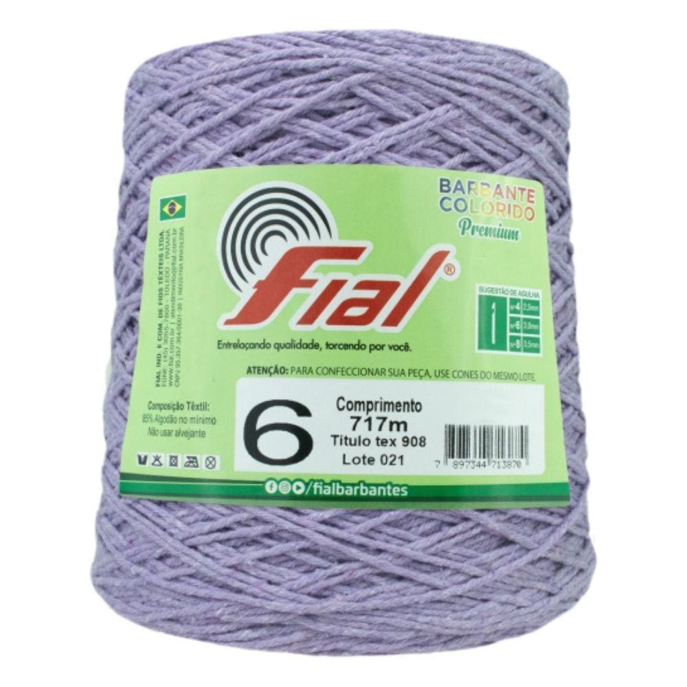 Barbante Colorido N06 700G - Fial 85-Lilas