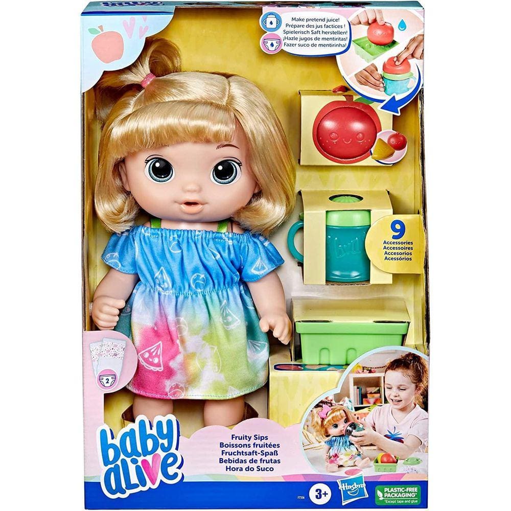 Boneca Baby Alive Sorvertinho Magico Loira Baby Alive Loira :  : Brinquedos e Jogos