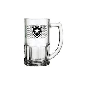 Caneca De Vidro Chopp Cerveja 340Ml Botafogo Licenciado