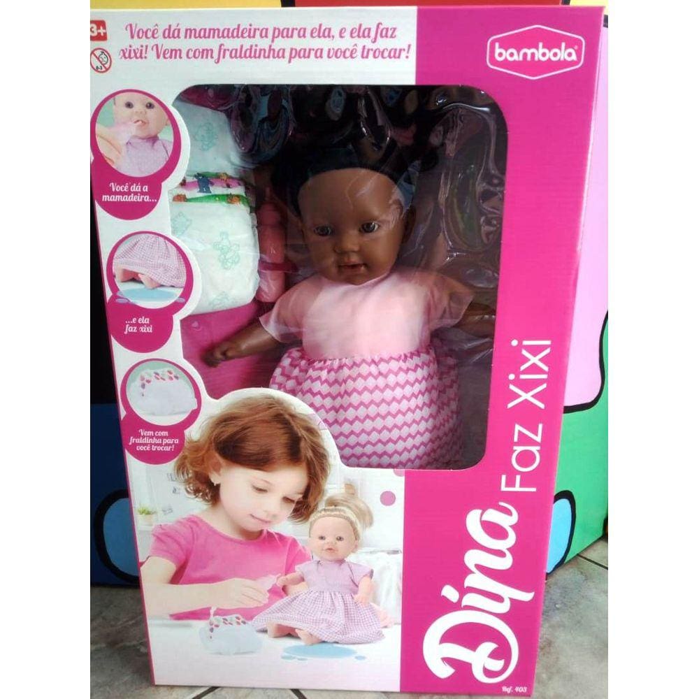 Boneca Dina fax Xixi - Bambola