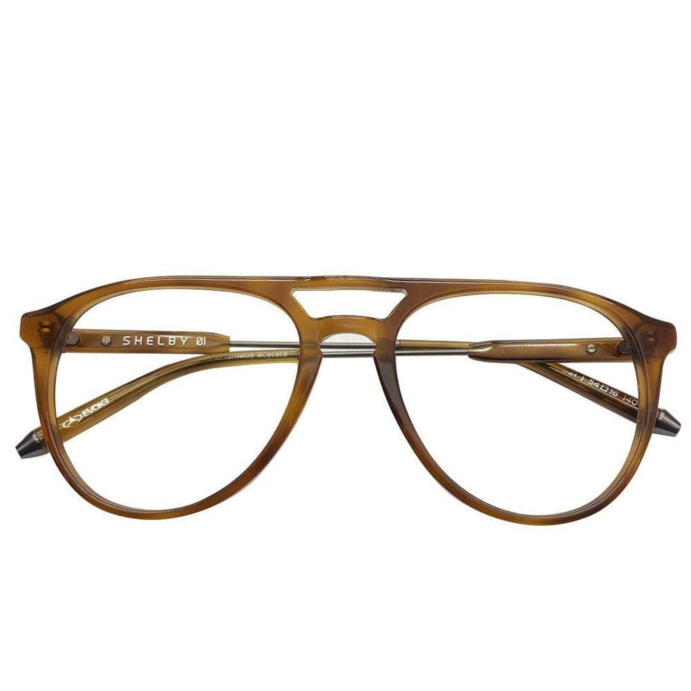 Armação Shelby 01 G21 54-18 140 Marrom