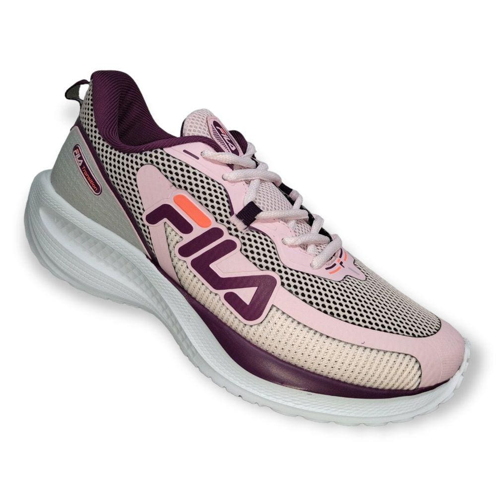 Tênis Fila Transition Feminino - Rosa/Bordô